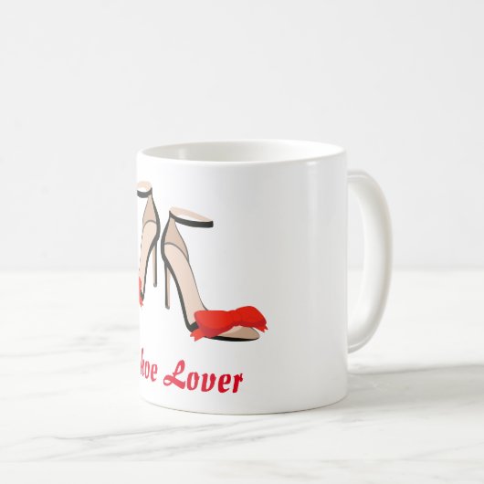 Mug Chaussure Lover talons hauts (Devant droit)