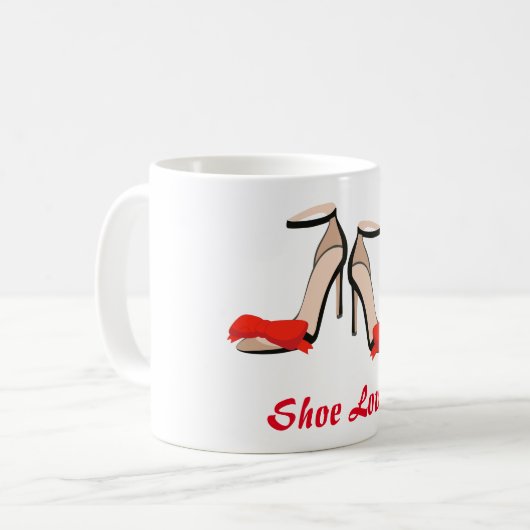 Mug Chaussure Lover talons hauts (Devant gauche)