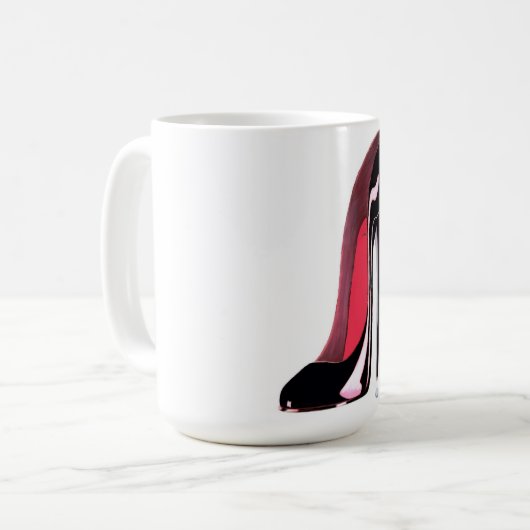 Mug Chaussure stylet noire (Devant gauche)