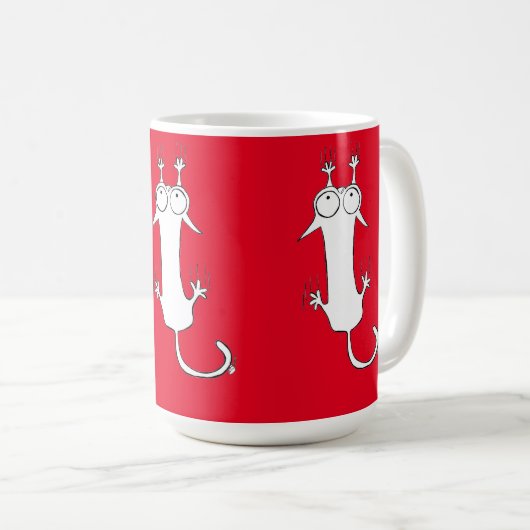 MUG CHAUSSURES CHATS ROUGES CHAT (Devant droit)