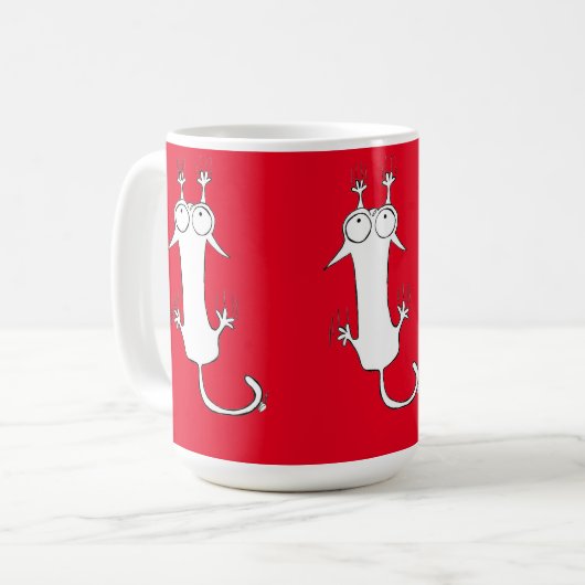 MUG CHAUSSURES CHATS ROUGES CHAT (Devant gauche)