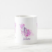 Mug Chaussures de Ballet en Aquarelle rose personnalis (Centre)