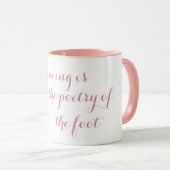 Mug Chaussures de ballet rose, la danse est la poésie  (Devant droit)