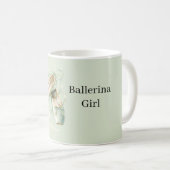 Mug Chaussures de ballet vert menthe fille ballerine (Devant droit)