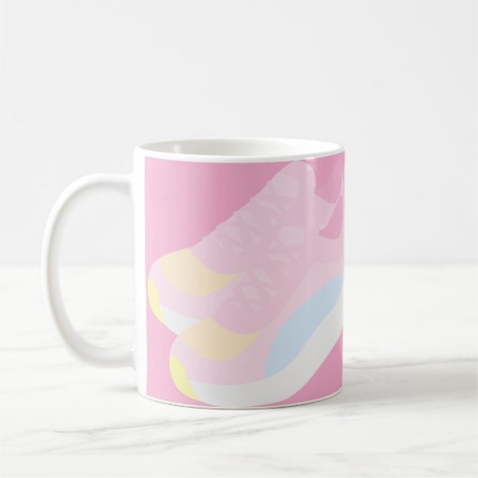 Mug Chaussures de course roses (Gauche)
