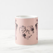 Mug Chaussures de talon de ballet rose avec Monogramme (Centre)