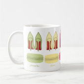 Mug Chaussures en stilettos, talons hauts et macarons (Gauche)
