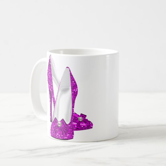 Mug Chaussures haute talon Stileto Parties scintillant (Devant gauche)
