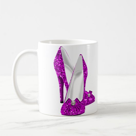 Mug Chaussures haute talon Stileto Parties scintillant (Gauche)