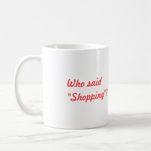 Mug Chaussures - minuscules pantoufles (Gauche)