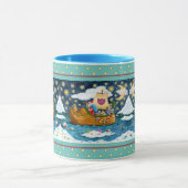 MUG CHAUSSURES NÉERLANDAISES PÈRE NOËL SHIP, ICEBERGS, (Centre)