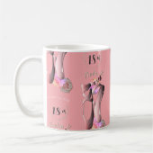 Mug Chaussures Toe Ballerina Rose Personnalisé Événeme (Gauche)