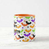 Mug Chauve-souris d'Halloween colorées (Centre)