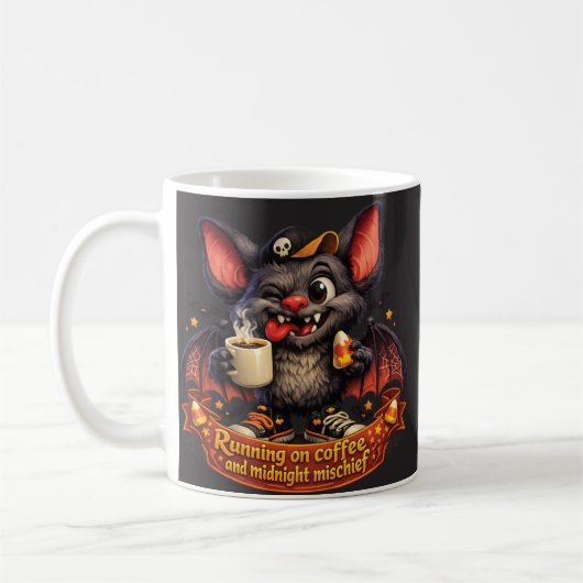 Mug Chauve-souris drôle (Gauche)