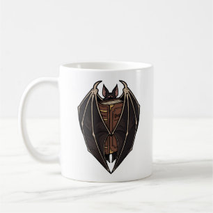 Mug Chauve-souris gothique lisant un livre de sorts so