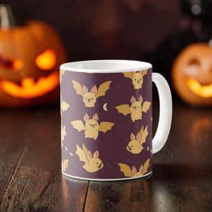 Mug Chauve-souris Mignonne Kawaii Halloween Esthétique