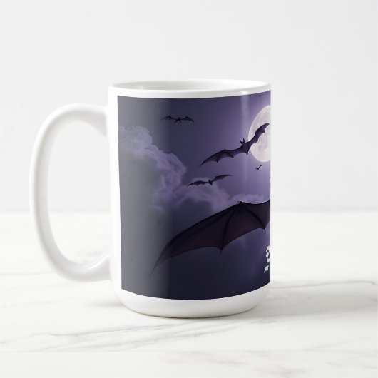 Mug Chauves-souris dans une nuit hantée (Gauche)