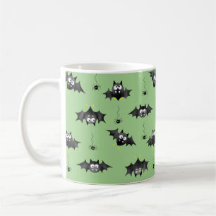 Mug Chauves-souris d'Halloween et araignées dangereuse