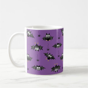 Mug Chauves-souris d'Halloween et araignées dangereuse