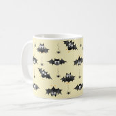 Mug Chauves-souris d'Halloween et araignées dangereuse (Devant gauche)