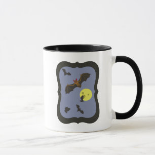 Mug chauves-souris éffrayante d'Halloween