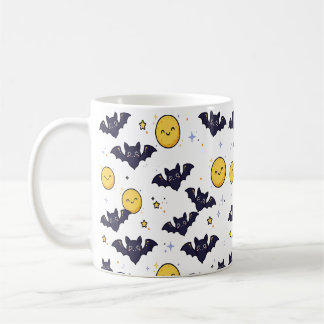 Mug Chauves-souris mignonnes et motif Halloween de lun