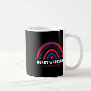 Mug Chd Warrior Red & Blue Rainbow Heart Disease A