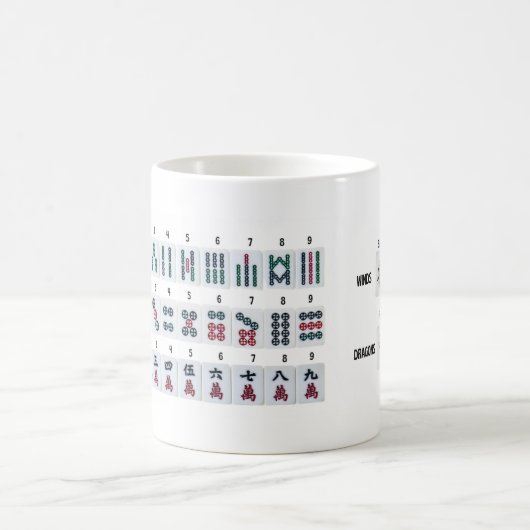 Mug Cheatsheet de Mahjong Tiles (Centre)