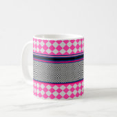 Mug Check Stripes Harlequin Conception de Motif mixte (Devant gauche)