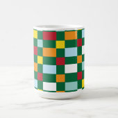 Mug Checkerboard Colorful Checks Checkerboard (Centre)