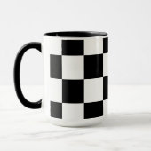 Mug Checkerboard Home Rug of the Classic Elegance (Gauche)