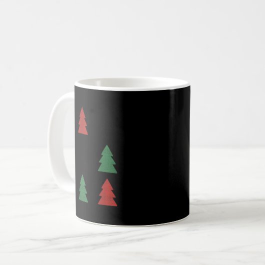 Mug Checkered Christmas Tree Graphic Crewneck Swea Fun (Devant gauche)