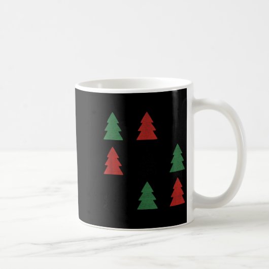 Mug Checkered Christmas Tree Graphic Crewneck Swea Fun (Droite)