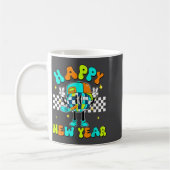 Mug Checkered Happy New Year 2026 Disco Ball New Year  (Gauche)