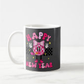 Mug Checkered Happy New Year 2026 Disco Ball New Year  (Gauche)