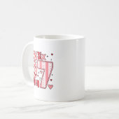 Mug Checkered Valentine Cute Six Seven 6 7 Meme Teens  (Devant gauche)