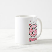 Mug Checkered Valentine Cute Six Seven 6 7 Meme Teens (Devant droit)