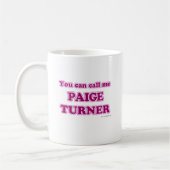 Mug Cheeky Call Me Paige Turner Auteur Slogan (Gauche)