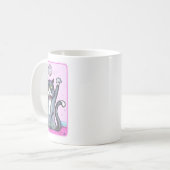 Mug Cheeky Dancing Disco Ball Cat Cartoon Fun Art (Devant gauche)