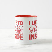 Mug Cheeky I Like To Slide Inside Christmas Joke (Centre)