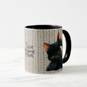Mug Cheeky Little Black Cat v3 (Devant droit)