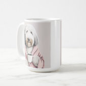 Mug Cheepadoodle, doré, labradoodle cadeau mignon (Devant gauche)