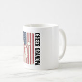 Mug Cheer Grandpa Patriotic Vintage Flag Shirt Design_ (Devant droit)