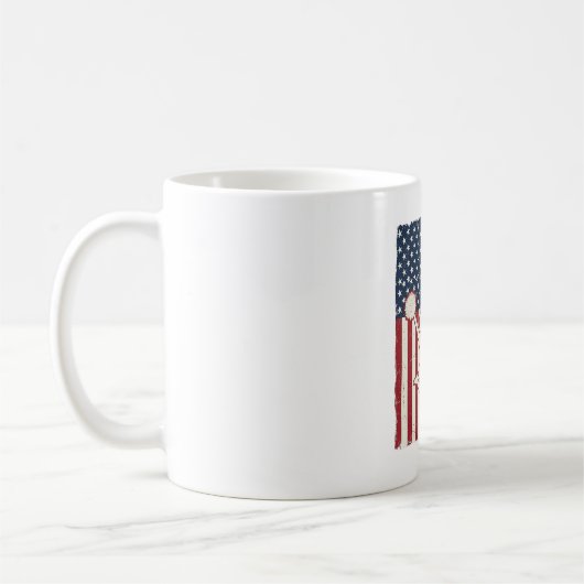 Mug Cheer Grandpa Patriotic Vintage Flag Shirt Design_ (Gauche)