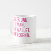 Mug Cheer Papa Pink Cheerleading (Devant gauche)