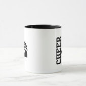 Mug Cheerleader noir et blanc, Cheer Love (Centre)