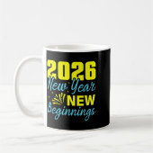 Mug Cheers To 2026 Happy New Year Party New Beginning  (Gauche)