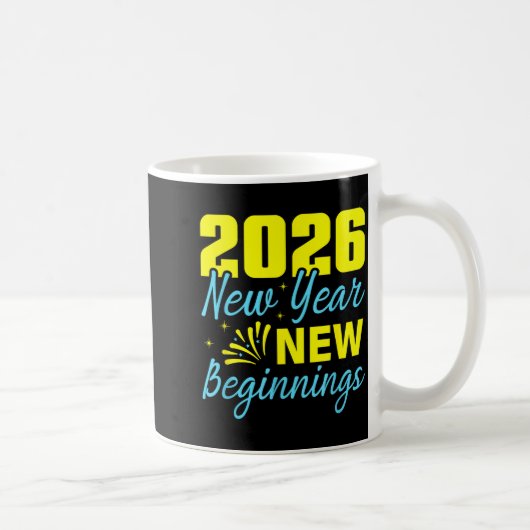 Mug Cheers To 2026 Happy New Year Party New Beginning  (Droite)