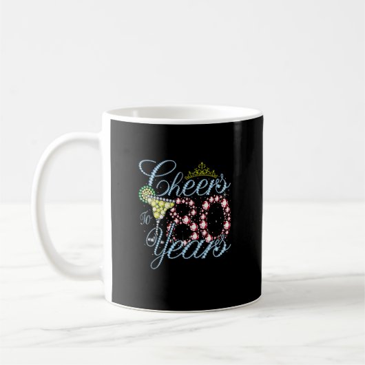 Mug Cheers To 80 Years 80e Birthday 80 Years Old Bday (Gauche)