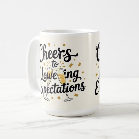 Mug Cheers to lowering expectations (Devant gauche)